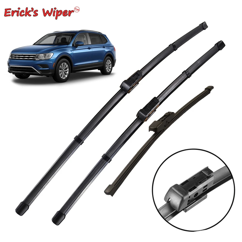 Erick's Wiper 26"+21"+14" LHD Front & Rear Wiper Blades Set For VW Tiguan MK2 2017 - 2023