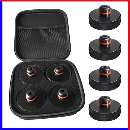 Upgraded Tesla Jack Lift Pads for Tesla Model S / Model 3 / Model X / Model Y (Including 2025+ Model Y Juniper & Model 3 Highland) – Rubber Lifting Jack Adapter Pucks for Battery & Chassis Protection Tool Kit
