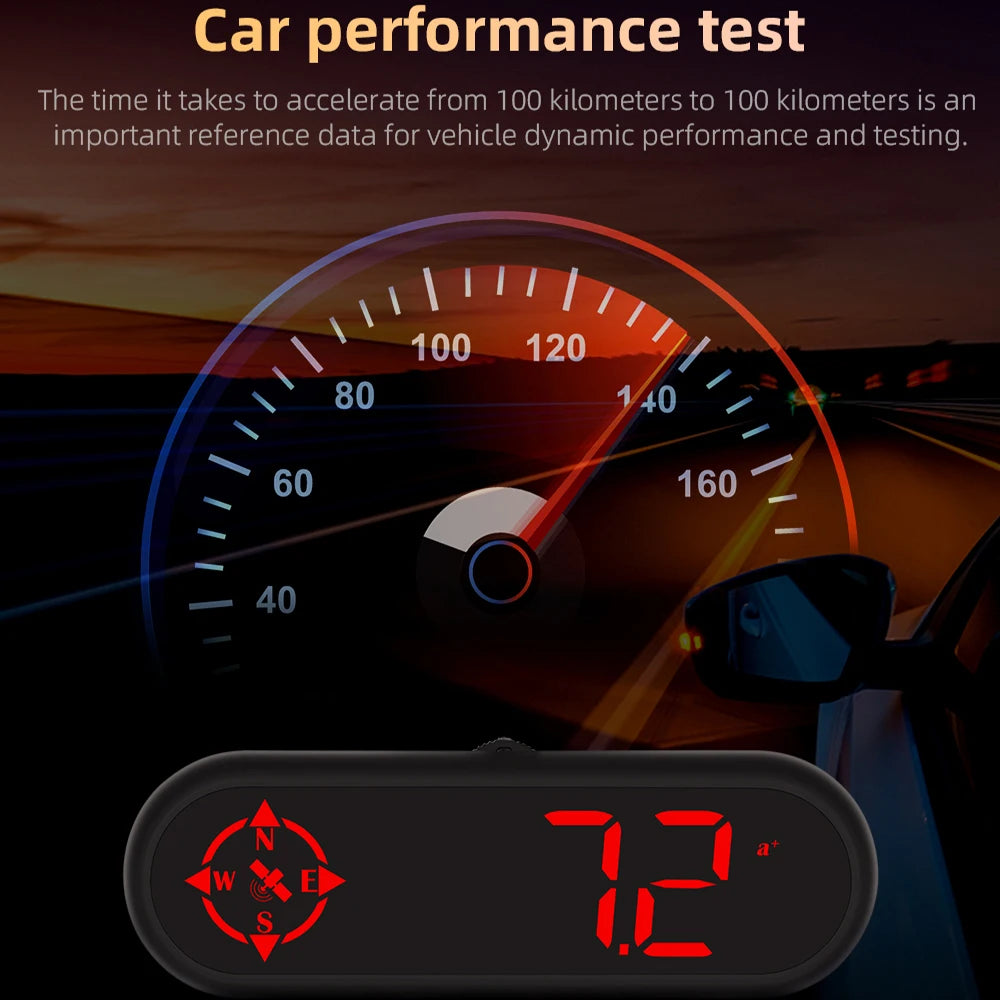 Introducing the Geyiren G9 GPS HUD, a car accessory providing an auto digital speedometer and more features for safe driving.