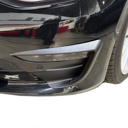 2017–2022 Tesla Model 3 Fog Light Canards (1 Pair) – Black-Out Style ABS Aero Trim | Gloss Black, Satin Black & Carbon Fiber Look