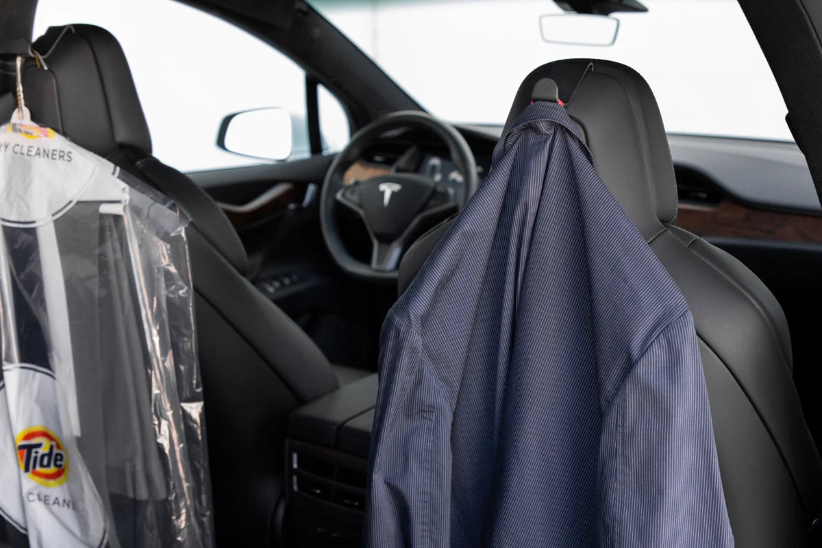 Premium Seatback Coat Hooks for Tesla Model S & Model X | Durable Aluminum Car Accessories