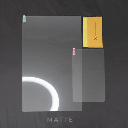 Tesla Cybertruck 9H Tempered Glass Screen Protector Kit – Front & Rear Display Protection, Anti-Scratch, Anti-Fingerprint, Crystal Clear (2-Piece Set)