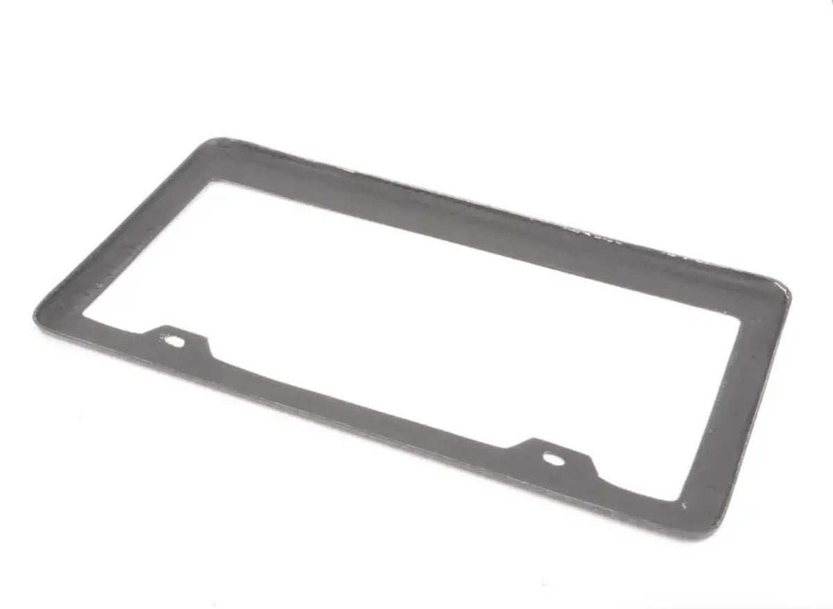 Real Carbon Fiber License Plate Frame for Tesla & EVs – Fits North American Plates