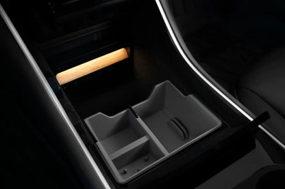 Pre-Refresh Center Console Tray Organizer for Tesla Model 3 & Model Y (Custom Fit, Non-Slip, Easy to Clean)