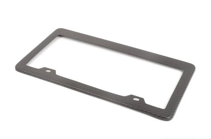 Real Carbon Fiber License Plate Frame for Tesla & EVs – Fits North American Plates