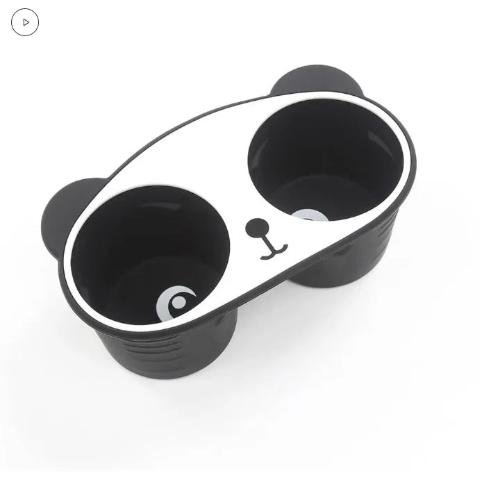 Tesla Model 3 & Model Y Dual Cup Holder Insert – Panda Style TPE Anti-Slip Liner (Gen 2) | 2017–2023 Model 3 / 2020–2024 Model Y