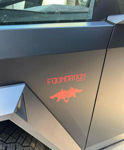 Tesla Cybertruck Cerberus Beast Vinyl Decal Logo – 3-Piece Set | Premium 3M Automotive Vinyl | Gloss, Satin & Color Options