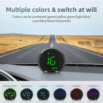 New Digital GPS Speedometer Universal Head Up Display G13 for Car Display HUD Gauge With KMH Speed Fatigued Driving Alert