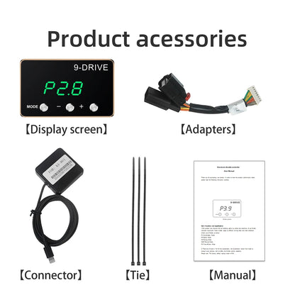 Car Throttle Response Controller for Chevrolet Corolla with 9 driving modes and intelligent electronic racing accelerator.