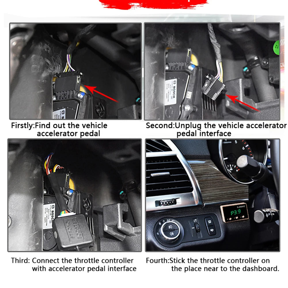 This intelligent electronic racing accelerator for Chevrolet Corolla enhances driving performance with 9 modes and throttle control.