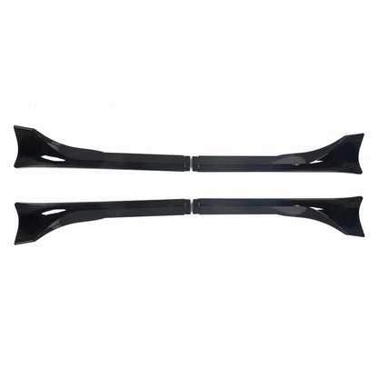 Sport Performance ABS Side Skirts for 2026+ Tesla Model Y Juniper | Split-Design Aerodynamic Side Skirt Kit with Matte Black, Gloss Black & Carbon Fiber-Style Finishes