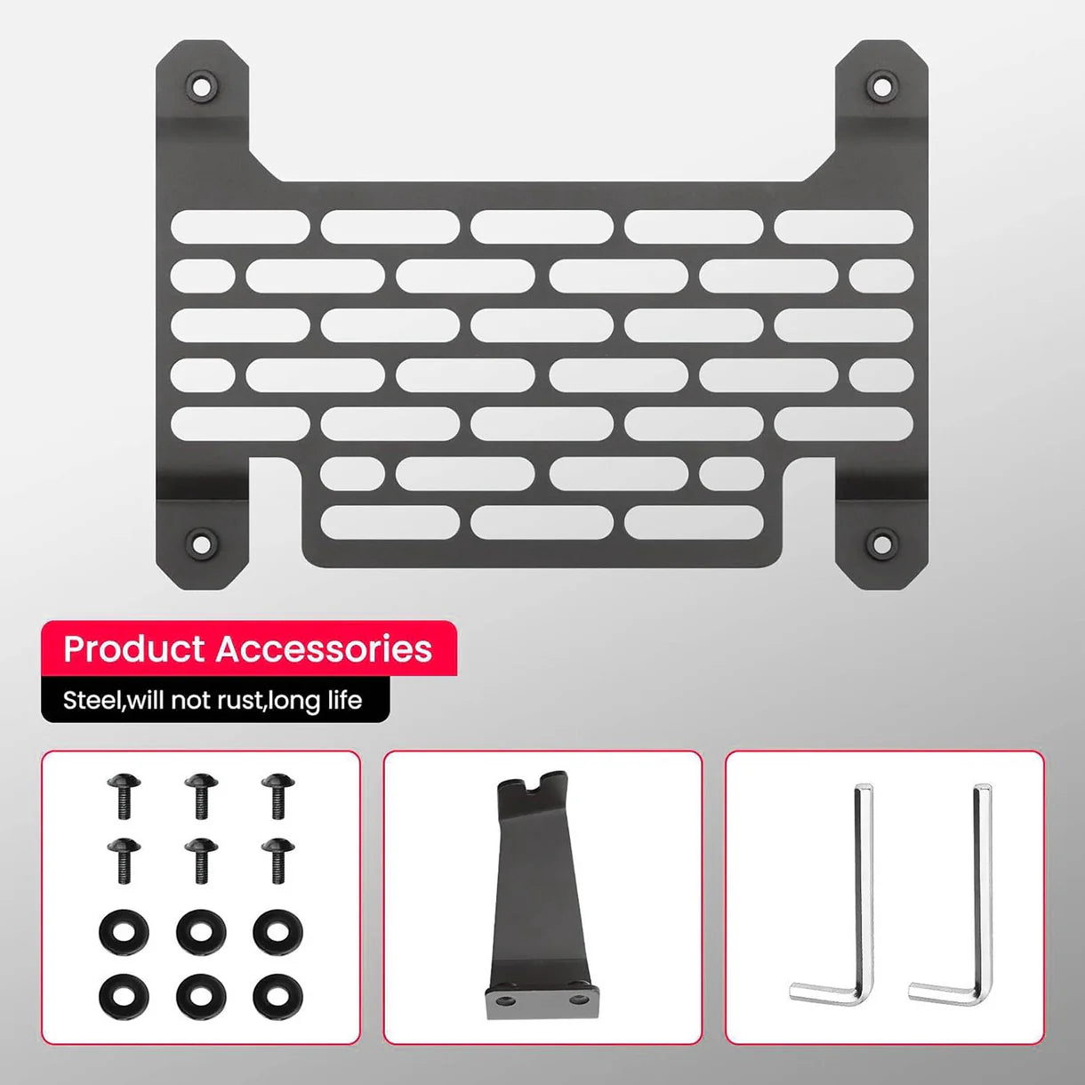 No-Drill Front License Plate Holder for Tesla Cybertruck (USA & Canada Version) – Removable Aluminum Front Plate Mount Bracket, OEM-Style Design, Tool-Free Installation