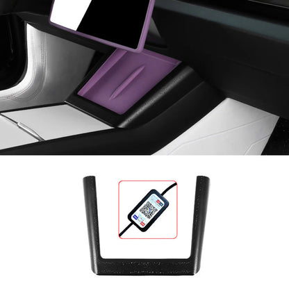 Starlight Ambient LED Lighting Kit for Tesla Model 3 Highland (2023.10+) & Tesla Model Y Juniper (2025+) Wireless Charging Frame – App Control, Motion Sensor, Plug-and-Play Interior Light Upgrade (Premium & Performance Only)