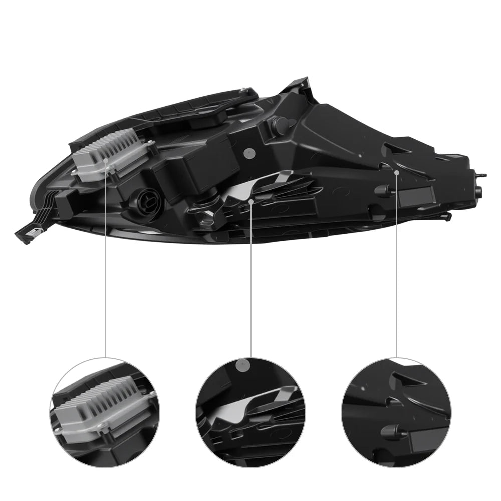 Matrix LED Headlights Assembly Replacement for Tesla Model 3 (2021–2023) & Model Y (2020–2024) | OEM 1514952-00-C / 1514953-00-C