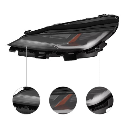 LED Headlight Assembly for Tesla Model 3 Highland (2024+) | OEM Precision Fit | PN 1694086 / 1694087 | Turn Assist | Plug-and-Play Upgrade