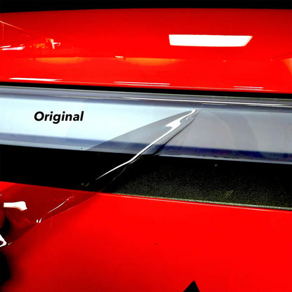 Premium TPU Pre-Cut Headlight Protection Film Covers for Tesla Cybertruck (UV-Responsive Smoked Tint, Scratch & Rock Chip Protection)