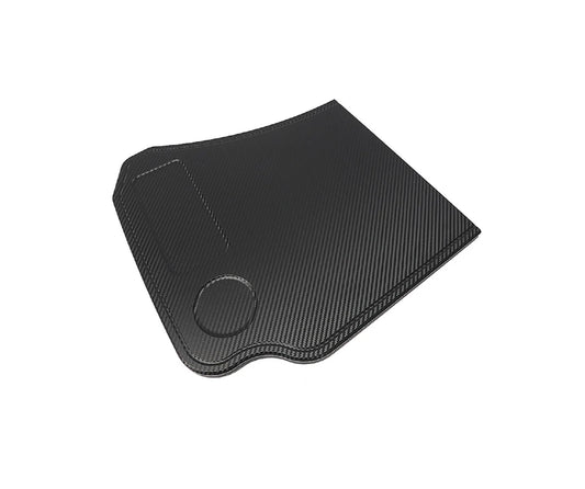 Foldable Table Tray for Tesla Model 3 & Model Y | Portable Car Desk for Lunch & Work | Carbon Fiber Finish | Supports Up to 33 lbs