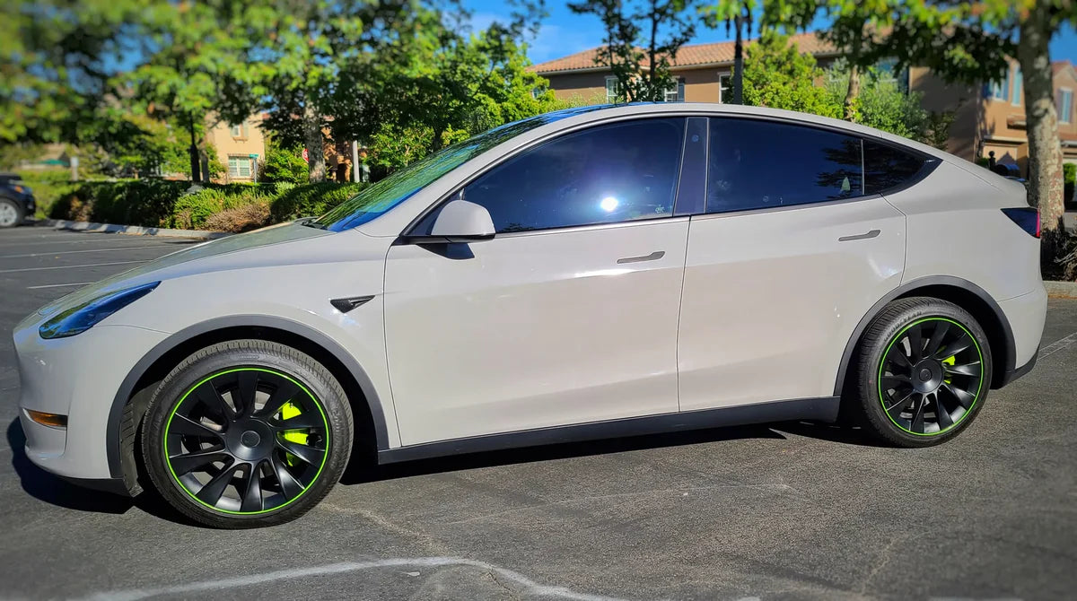 Wheel Bands™ Rim Protection Kit for Tesla Model 3, Model S & Model X (18"–22") – Curb Rash Guard for EV Wheels