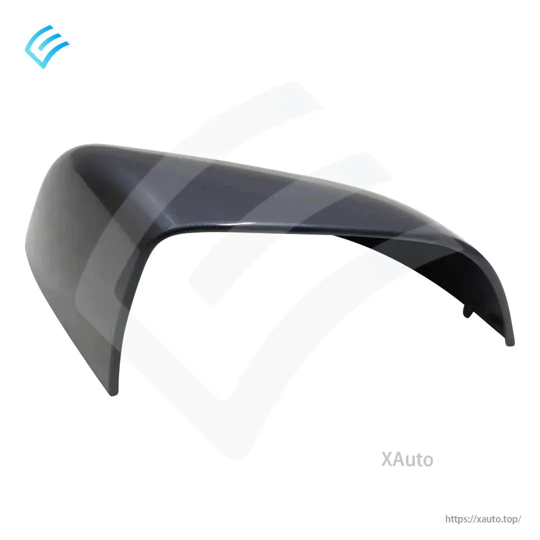 Right-hand exterior mirror skull cap underside view, wraparound edge profile in stealth grey