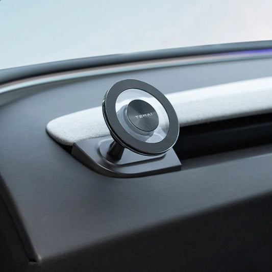 Tesla Model 3 Highland 2024 2025 2026+ & Tesla Model Y Juniper 2026 2027+ A-Pillar Magnetic Phone Mount – Custom Fit Left-Hand Drive & Right-Hand Drive, N52 Strong Magnet, No Residue Interior Mount