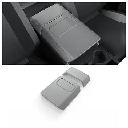 Tesla Cybertruck Armrest Cover & Rear Screen Top Protector Set – Waterproof TPE Center Console Armrest Cushion Cover with Non-Slip Phone Slot & Rear Display Upper Trim Protection for Tesla Cybertruck 2024+