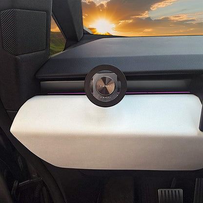Tesla Cybertruck Magnetic Phone Mount Dashboard Holder (2023–2026) – Strong N52 Magnet, Adjustable Placement, Non-Residue Silicone Base, LHD & RHD Compatible Smartphone Holder
