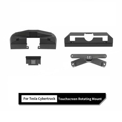 Tesla Cybertruck Screen Swivel Mount (2023–2025) – Adjustable Center Display Rotation Bracket with 40° Tilt & Pivot | No-Drill Aluminum Mount for Safer Driving & Ergonomic Viewing