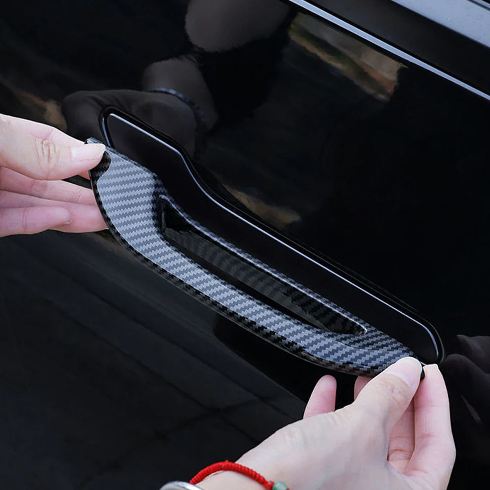 Tesla Model 3 (2017–2026+) & Model Y (2020–2026+) Door Handle Add-On Grip Cover – Easy Open Assist for Highland & Juniper, Anti-Freeze Ergonomic Exterior Accessory (Set of 4)
