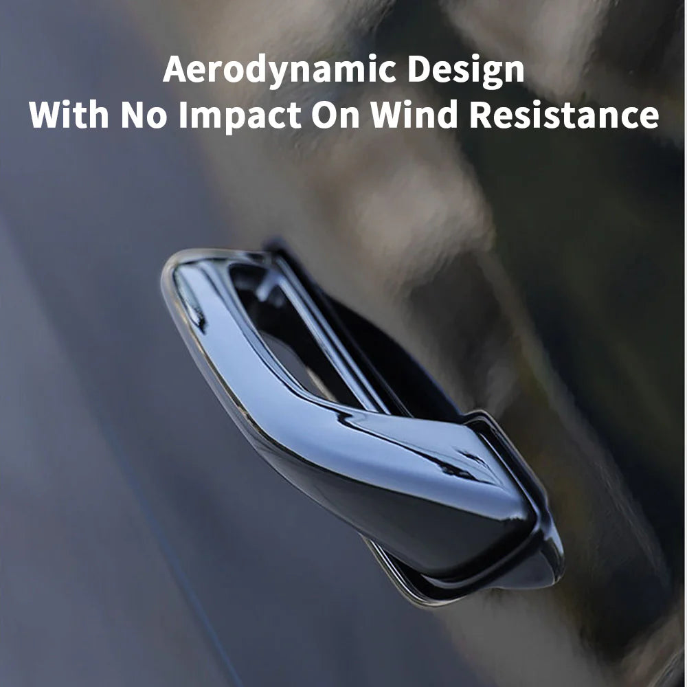 Tesla Model 3 (2017–2026+) & Model Y (2020–2026+) Door Handle Add-On Grip Cover – Easy Open Assist for Highland & Juniper, Anti-Freeze Ergonomic Exterior Accessory (Set of 4)