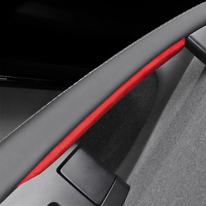 Tesla Model 3 Highland 2024+ & Tesla Model Y Juniper 2025+ Alcantara Door Handle Cover Wrap Kit – Premium Suede Interior Trim Protection Upgrade for Front & Rear Door Handles