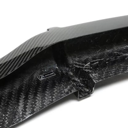 Real Carbon Fiber Rear Diffuser for Tesla Model 3 Highland 2024+ (Non-Performance) – Matte/Glossy 2x2 Twill Aero Body Kit Upgrade, OEM Fitment