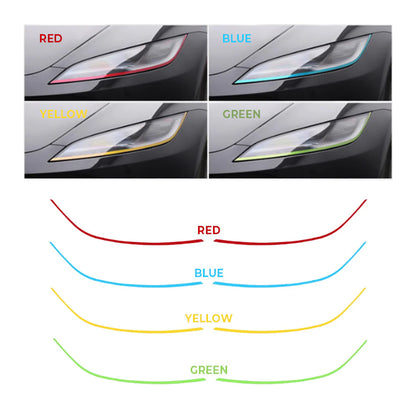 Tesla Model 3 Highland Headlight Trim Film for 2024+ – Premium Color PPF Headlight Overlay Protection & Stylish Exterior Accent Upgrade