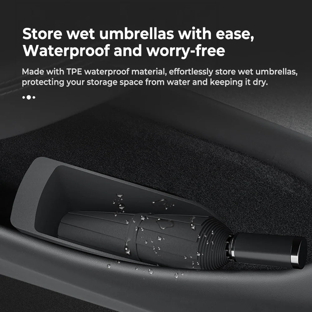 Custom Waterproof Door Storage Organizer Bucket for Tesla Model 3 High ...