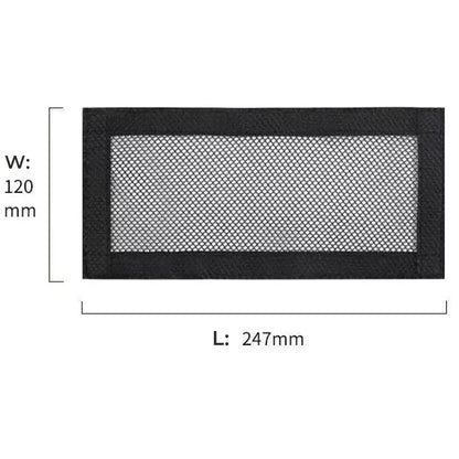 Tesla Model 3 (2017–2025+) & Model Y (2020–2025+) Under-Seat Vent Storage Net Organizer | Anti-Drop Gap Filler, Durable Nylon Mesh, Tool-Free Easy Installation with Strong Velcro® Adhesive (2-Pack)