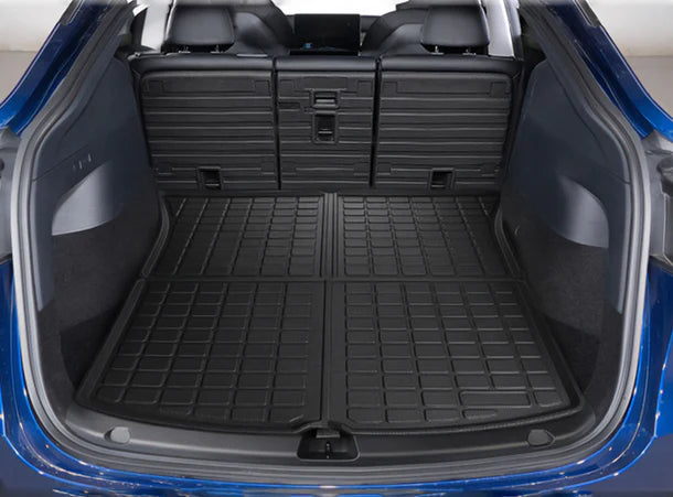 2020–2024 Tesla Model Y All-Weather Cargo Mats Full Set | Custom Fit TPE Trunk Liner, Waterproof & Non-Slip Protection