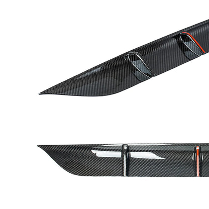 Real Carbon Fiber Rear Diffuser for Tesla Model Y Juniper 2025.03+ (Standard & Long Range) – OEM Fit Aerodynamic Rear Bumper Lip, Gloss/Matte Finish, No-Drill Installation
