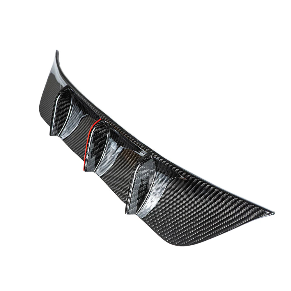 Real Carbon Fiber Rear Diffuser for Tesla Model Y Juniper 2025.03+ (Standard & Long Range) – OEM Fit Aerodynamic Rear Bumper Lip, Gloss/Matte Finish, No-Drill Installation