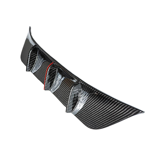 Real Carbon Fiber Rear Diffuser for Tesla Model Y Juniper 2025.03+ (Standard & Long Range) – OEM Fit Aerodynamic Rear Bumper Lip, Gloss/Matte Finish, No-Drill Installation
