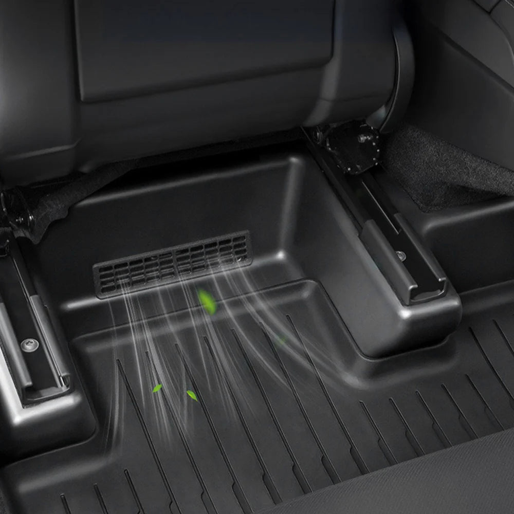 Custom Seat Slide Rail Protectors for Tesla Model Y L 6-Seater 2026+ – Full Under Seat Track Covers, Premium TPE Interior Protection Kit (OEM Fit, Anti-Dust & Scratch Resistant)