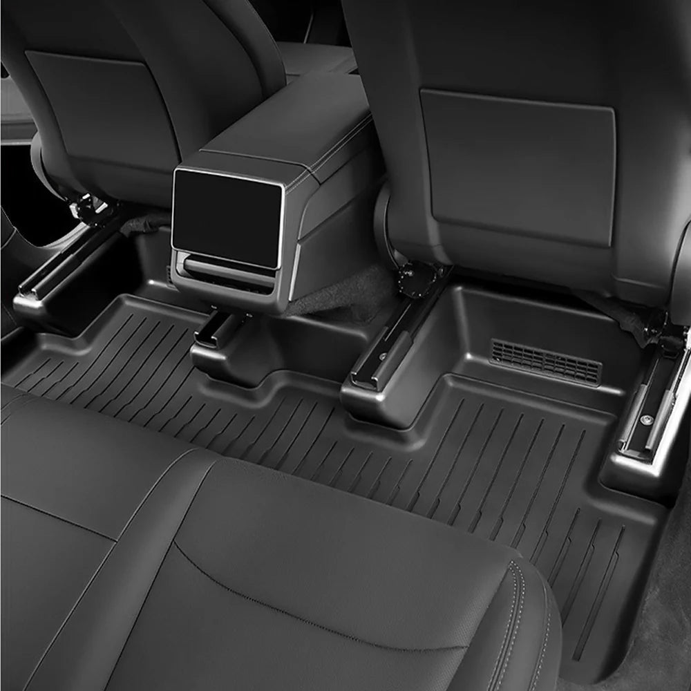 Custom Seat Slide Rail Protectors for Tesla Model Y L 6-Seater 2026+ – Full Under Seat Track Covers, Premium TPE Interior Protection Kit (OEM Fit, Anti-Dust & Scratch Resistant)
