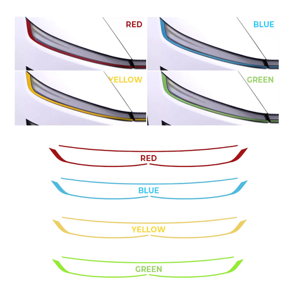 Tesla Model Y Juniper 2026+ Headlight Trim Film Cover – Custom Color PPF Headlight Edge Protection Wrap for Tesla Model Y Juniper Exterior Styling Upgrade