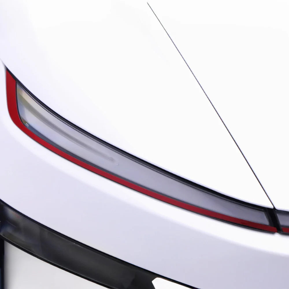 Tesla Model Y Juniper 2026+ Headlight Trim Film Cover – Custom Color PPF Headlight Edge Protection Wrap for Tesla Model Y Juniper Exterior Styling Upgrade