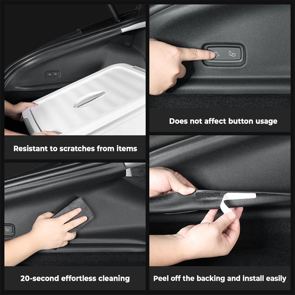 Custom-Fit Side Trunk Upper Protectors for Tesla Model Y Juniper 2025 / 2026 (RWD, AWD, Performance) – TPE Scratch-Resistant Interior Cargo Side Wall Covers