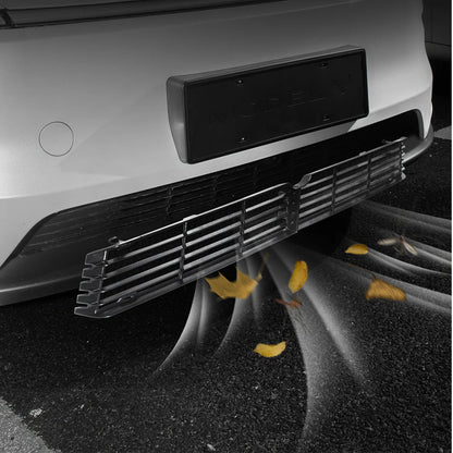 Front Bumper Grille Insert Gen 2.0 for Tesla Model Y Juniper 2025.03+ – Dual-Piece ABS Radiator Protection Mesh Cover, OEM Fit Air Intake Guard