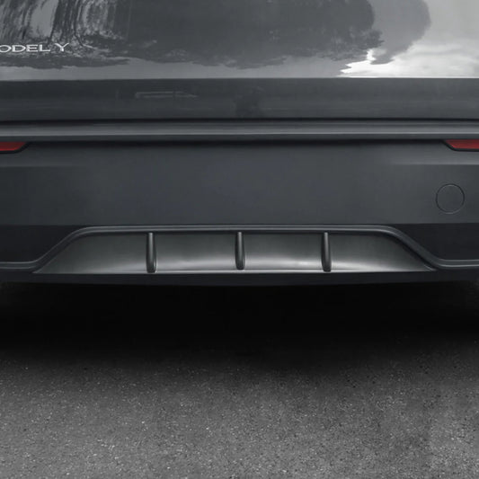 Rear Bumper Diffuser for 2026+ Tesla Model Y Juniper (Non-Performance) – Matte Black, Gloss Black & Carbon Fiber Style ABS Rear Lip Aerodynamic Body Kit Upgrade