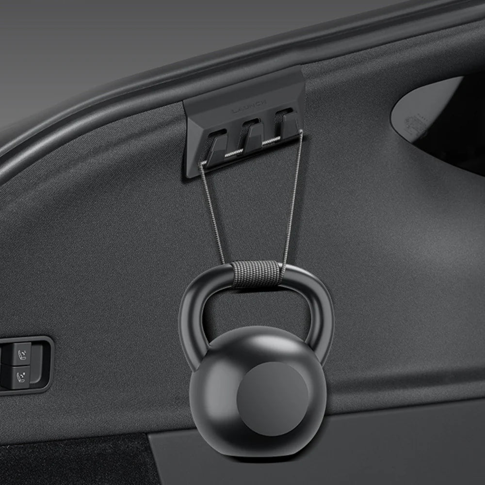 Rear Trunk Grocery Bag Hook for Tesla Model Y Juniper 2025.03+ (5-Seater) – Sliding Cargo Organizer Holder, Anti-Spill Storage Hook for Model Y Juniper Premium & Performance