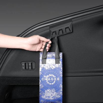 Rear Trunk Grocery Bag Hook for Tesla Model Y Juniper 2025.03+ (5-Seater) – Sliding Cargo Organizer Holder, Anti-Spill Storage Hook for Model Y Juniper Premium & Performance