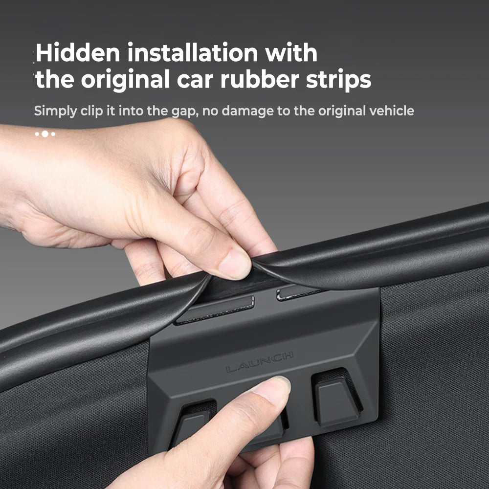 Rear Trunk Grocery Bag Hook for Tesla Model Y Juniper 2025.03+ (5-Seater) – Sliding Cargo Organizer Holder, Anti-Spill Storage Hook for Model Y Juniper Premium & Performance