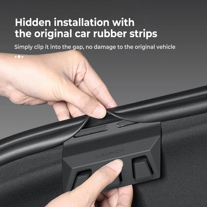 Rear Trunk Grocery Bag Hook for Tesla Model Y Juniper 2025.03+ (5-Seater) – Sliding Cargo Organizer Holder, Anti-Spill Storage Hook for Model Y Juniper Premium & Performance