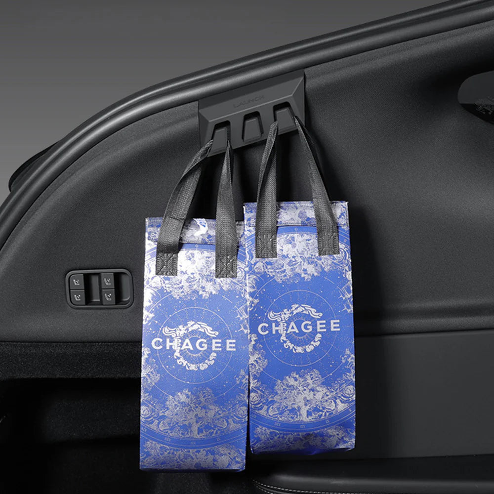 Rear Trunk Grocery Bag Hook for Tesla Model Y Juniper 2025.03+ (5-Seater) – Sliding Cargo Organizer Holder, Anti-Spill Storage Hook for Model Y Juniper Premium & Performance